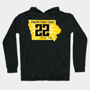 From the logo 22 Iowa Caitlin Clark Hoodie